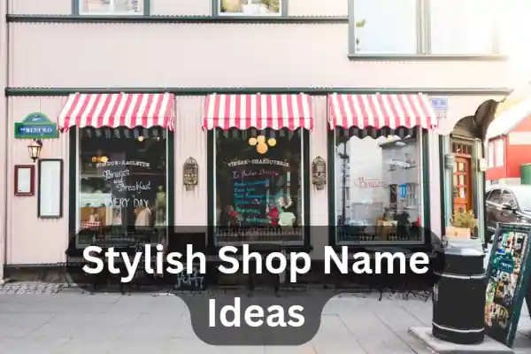 Stylish names for Shops