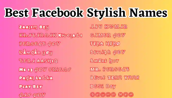 best-facebook-stylish-names-vip-stylish-names-for-fb-2023