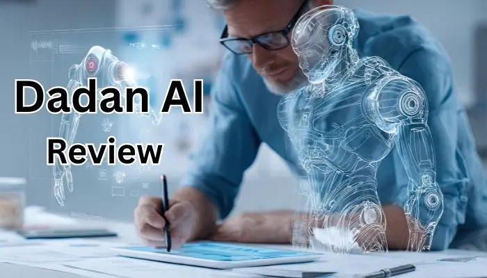 Screenshot of Dadan AI interface showing video recording, editing, and AI-powered features.