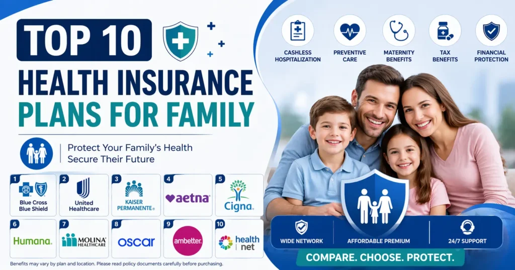 Top 10 Health Insurance Plans for Family