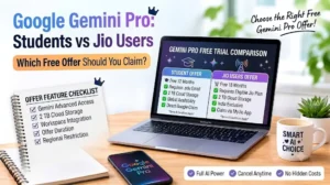 Comparison of Google Gemini Pro student offer versus Jio offer eligibility